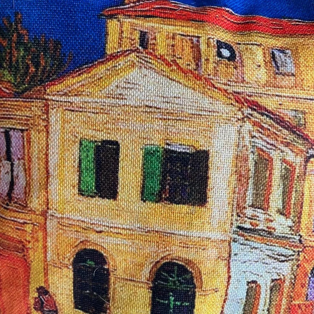 4 - Van Gogh Inspired Decorative Square Throw Pillow Covers 17” x 17” - Picture 3 of 13